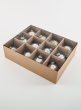 2 ½in GD, SLV, & BL Vintage Glass Ornament Balls, Set of 12