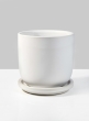 4 ½in Marble Aeon Ceramic Pot & Saucer
