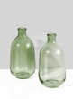 Light Green Bottle Bud Vase, Set of 2