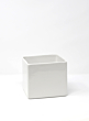 4 ¾in & 5 ¾in Gloss White Ceramic Cubes