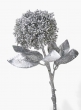 17in Silver Pom Pom Flower
