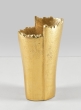 7in Iris Aluminum Gold Vase