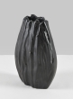 7in Aluminum Cosmos Black Bark Look Vase