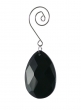 black crystal teardrop ornament JB006BK