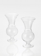 6in Clear Glass Trumpet Bud Vase, Set of 2