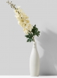 White Porcelain Bottle Vase, 12 ½in