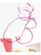 hot pink aluminum wire monogram birthday party letter 