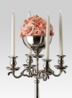23 ½in Nickel Candelabra With Bowl