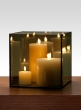 8in Reflective Mirror Candle Holder