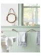 nautical bathroom decor ideas rope mirror towel holder