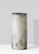 9in Old Pewter Glass Vase