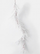 long needle Christmas garland with snow and berries
