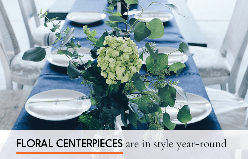 Floral Christmas Centerpieces